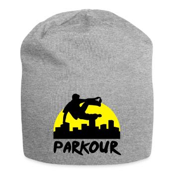 Free running in the city, parkour - Jersey Beanie - heather grey - Front