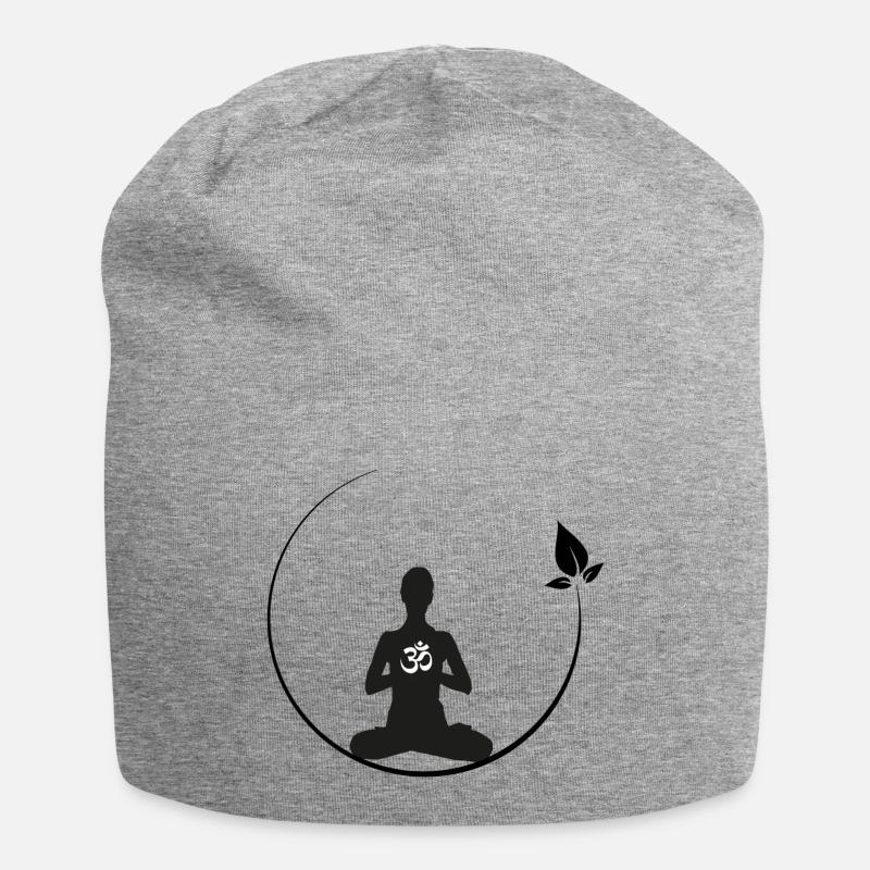 Méditation - Bonnet en jersey - gris chiné