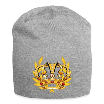 Crown King Majesty Royal Prince - Jersey Beanie - heather grey - Front