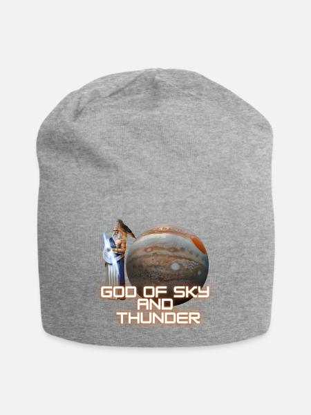 Zeus/Jupiter - God of Sky and Thunder - Jersey-Beanie - Grau meliert