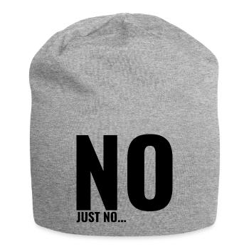 Non juste non - Bonnet en jersey - gris chiné - Devant