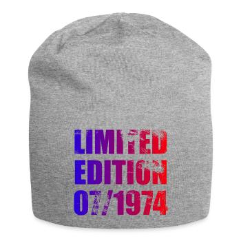 50th Birthday Limited Edition 07/1974 - Jersey Beanie - heather grey - Front