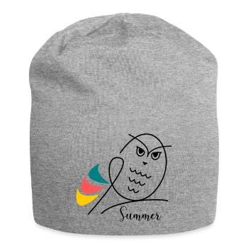VACANCES. BONNES VACANCES. MAÎTRESSE. MAÎTRE. PROF - Bonnet en jersey - gris chiné - Devant