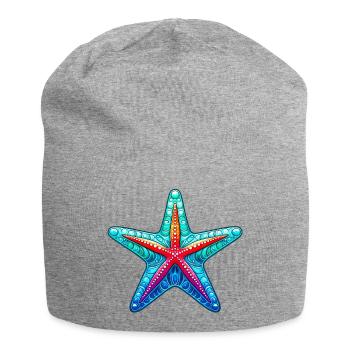 Étoile de mer - Bonnet en jersey - gris chiné - Devant