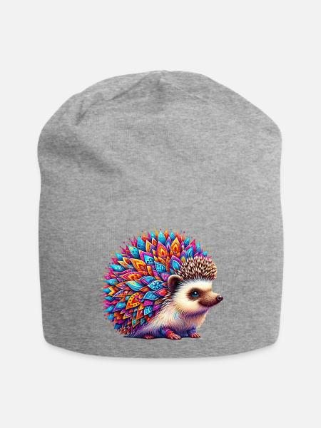 Igel - Jersey-Beanie - Grau meliert