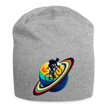 Cycliste sur Saturne - Bonnet en jersey - gris chiné - Devant