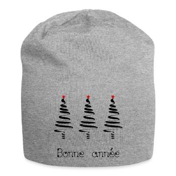 BONNE ANNEE. SAINT SYLVESTRE. MEILLEURS VOEUX - Bonnet en jersey - gris chiné - Devant