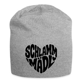Schlamm Mädl  - Jersey-Beanie - Grau meliert - Vorne
