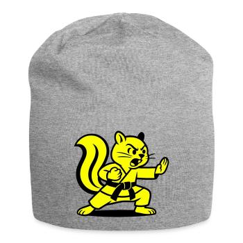 Karaté Écureuils ! - Bonnet en jersey - gris chiné - Devant