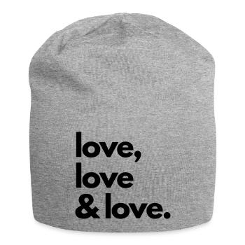Love tote bag student kit - Jersey Beanie - heather grey - Front