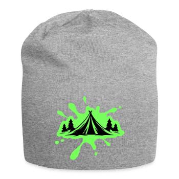 Masses de nature de tente de camping - Bonnet en jersey - gris chiné - Devant