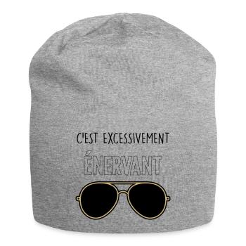 C'est Excessivement Énervant : Lunettes Aviateur - Bonnet en jersey - gris chiné - Devant