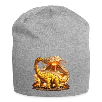Éruption volcanique du Brontosaurus - Bonnet en jersey - gris chiné - Devant
