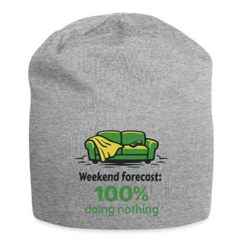 Prédiction du week-end : 100 % sans rien faire - Bonnet en jersey - gris chiné - Devant