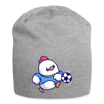 Chick Soccer Kick - Jersey Beanie - heather grey - Front