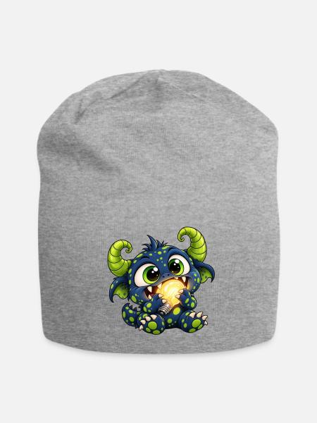 Nachtlichtfresser - Monster unter dem Bett Party - Jersey-Beanie - Grau meliert