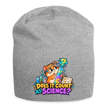 Zählt das als Wissenschaft? - Jersey-Beanie - Grau meliert - Vorne
