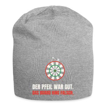 Dart Ausrede: Das Board hing falsch - Jersey-Beanie - Grau meliert - Vorne
