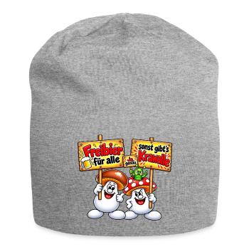 1000207157 - Jersey-Beanie - Grau meliert - Vorne