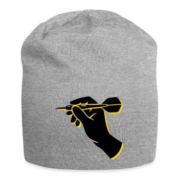 Dartspieler Wurf Hand Icon - Jersey-Beanie - Grau meliert - Vorne