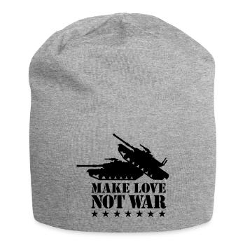 Faites l'amour pas la guerre 1Clr - Bonnet en jersey - gris chiné - Devant