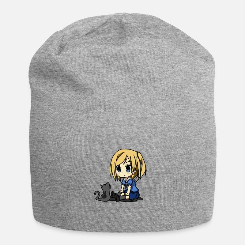 Manga Lilly Bleu - Bonnet en jersey - gris chiné