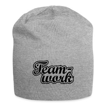 team work - Jersey Beanie - heather grey - Front