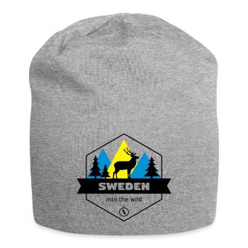 Schweden in die Wildnis - Jersey-Beanie - Grau meliert - Vorne