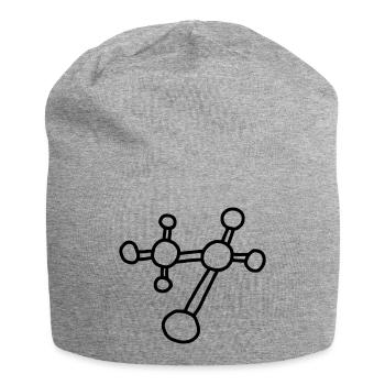 Molécule atomique / physique mécanique réseau atomique - Bonnet en jersey - gris chiné - Devant