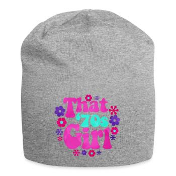 The 70s girl the '70s Girl - Jersey Beanie - heather grey - Front