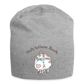 Kein Bock - Jersey-Beanie - Grau meliert - Vorne