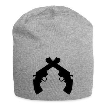 Policier / Police / Justice / Crime - Bonnet en jersey - gris chiné - Devant