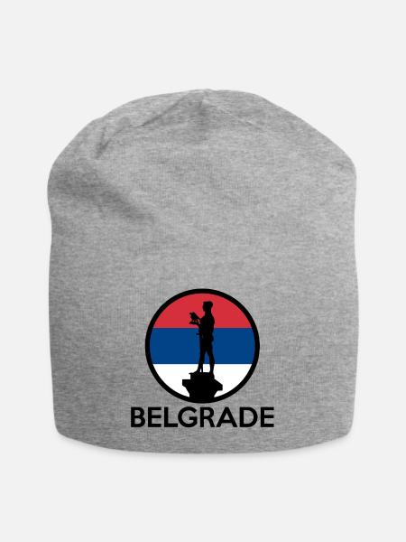 Belgrade - Jersey-Beanie - Grau meliert