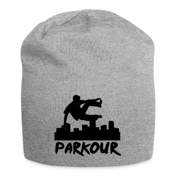 Free running in the city, parkour - Jersey Beanie - heather grey - Front