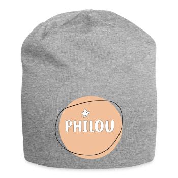 Philou - Bonnet en jersey - gris chiné - Devant