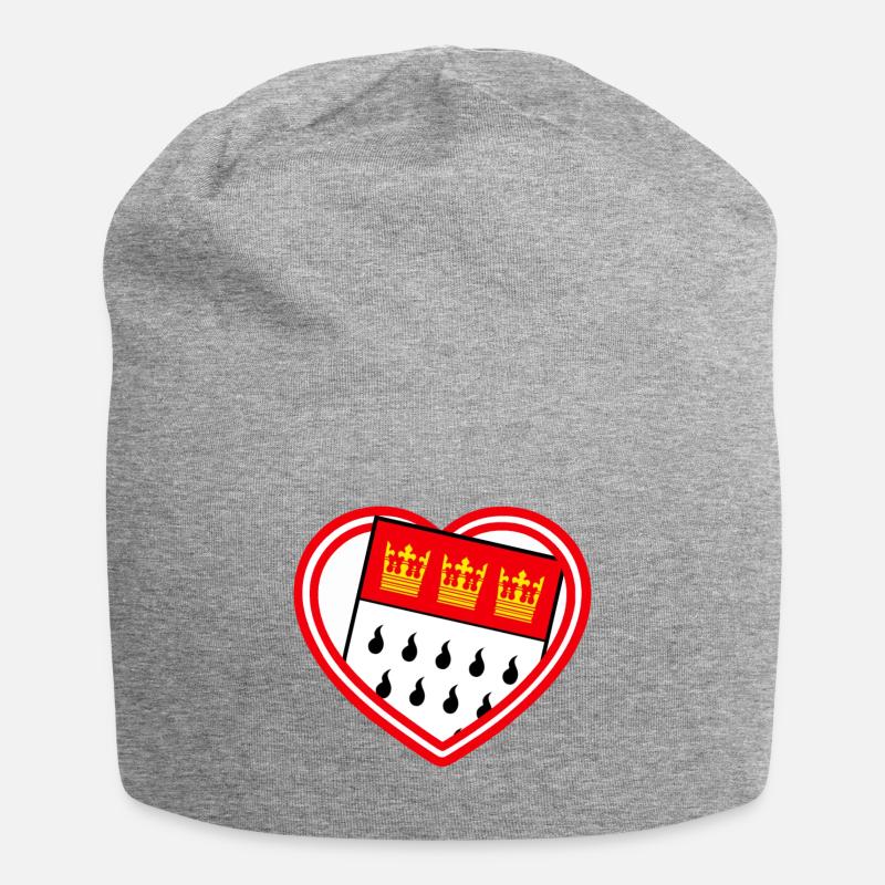 Herz koln - Jersey-Beanie - Grau meliert