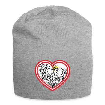 Herz ffm - Jersey-Beanie - Grau meliert - Vorne