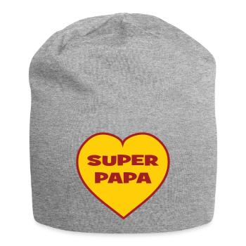SUPER DAD - Jersey Beanie - heather grey - Front
