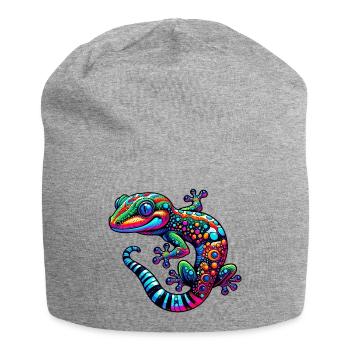 Gecko - Jersey Beanie - heather grey - Front
