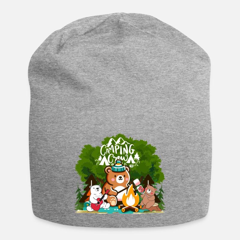 Camping crew - Jersey Beanie - heather grey
