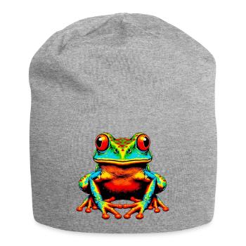 Frog - Jersey Beanie - heather grey - Front