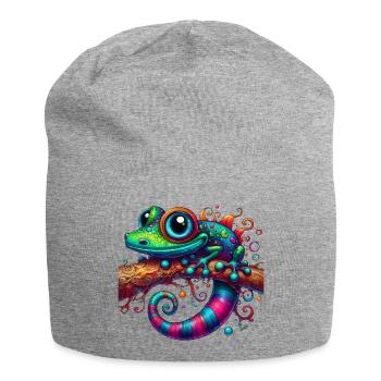 Gecko - Jersey Beanie - heather grey - Front
