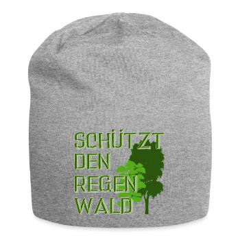 protects the rainforest - Jersey Beanie - heather grey - Front