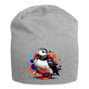 Papageitaucher - Jersey-Beanie - Grau meliert - Vorne