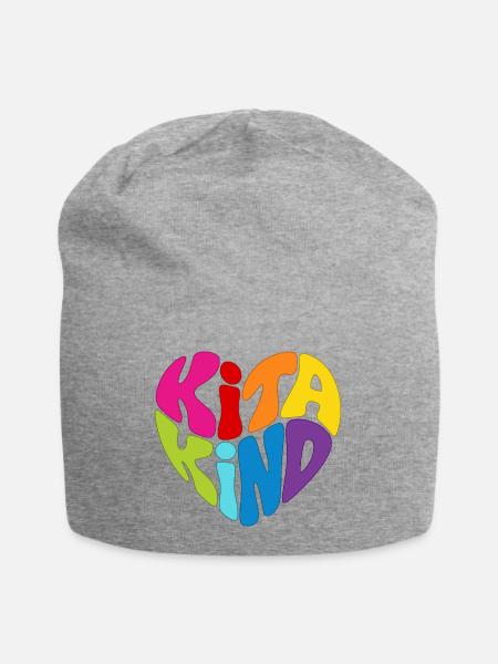 Kitakind Kita Kind - Jersey-Beanie - Grau meliert