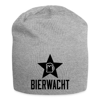 Bierkrug Linienkunst - Jersey-Beanie - Grau meliert - Vorne