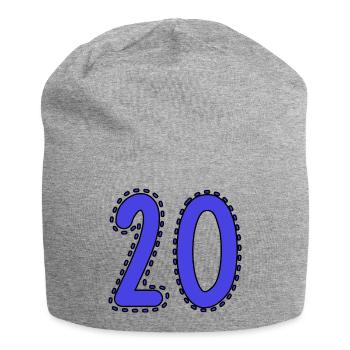 20. 20th ANNIVERSARY. 20 YEARS ANNIVERSARY. 20 YEARS. - Jersey Beanie - heather grey - Front