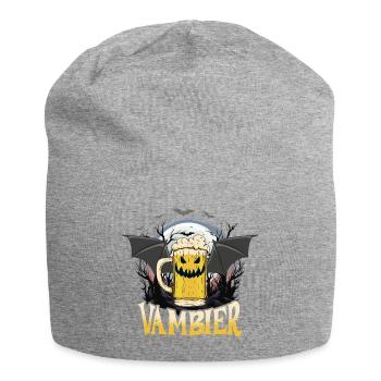 Vambier Vampire Bière Halloween Fête Drôle Costume - Bonnet en jersey - gris chiné - Devant