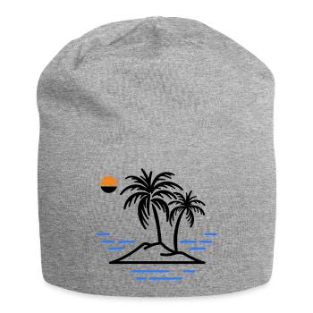 Palm Island - Jersey Beanie - heather grey - Front