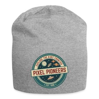 Pixel Pioneers Badge - Jersey Beanie - heather grey - Front
